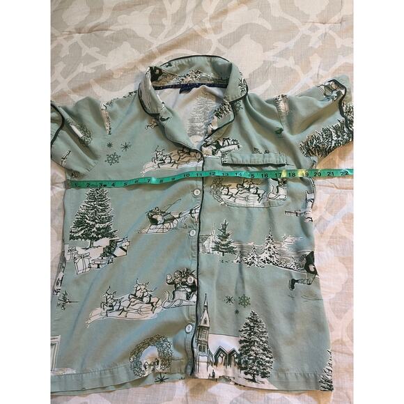 Katie Kime Holiday Toile Pajama Pant Set women’s small - Picture 3 of 10